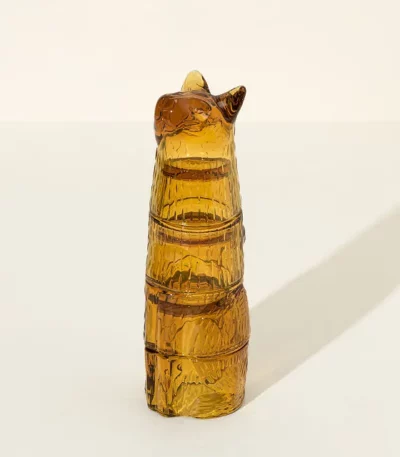 Amber Cat Stacking Glass Set