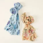 Birth Month Flower Scarf A