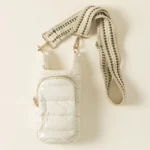 Crossbody Water Bottle Bag Cream