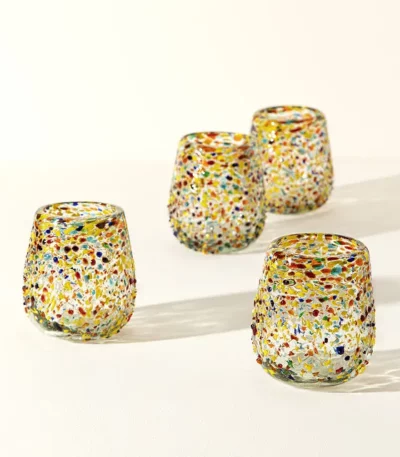 Fiesta Stemless Wine Glasses