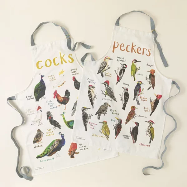 Fowl Language Apron – Peckers & Cocks