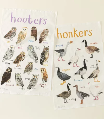 Fowl Language Tea Towels - Hooters & Honkers