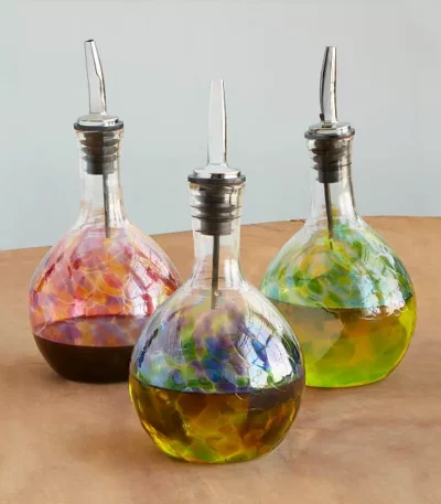 Handblown Glass Olive Oil Pourer 1