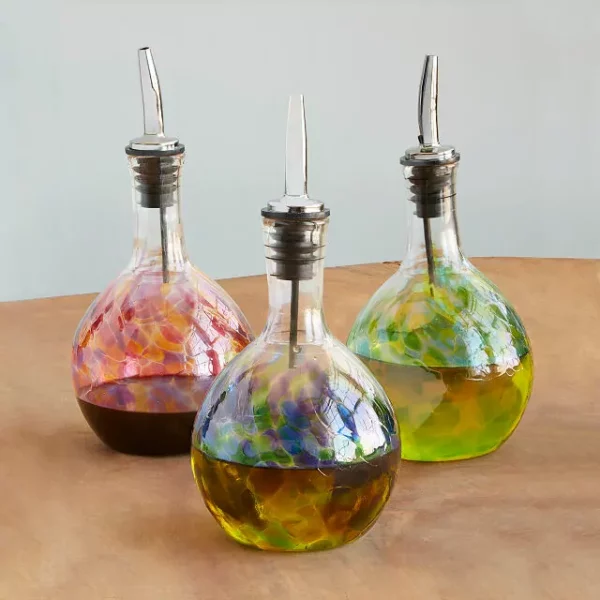 Handblown Glass Olive Oil Pourer 1