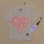 Love Heart Light Up Drawing Tees