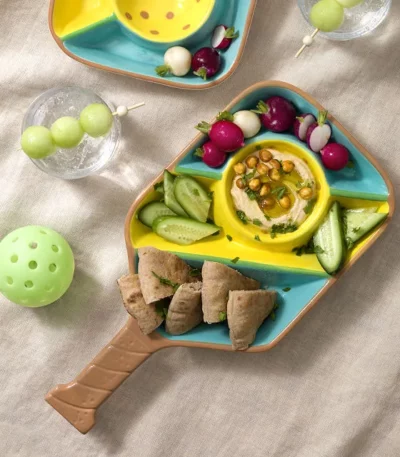 Pickleball Paddle Snack Tray 1