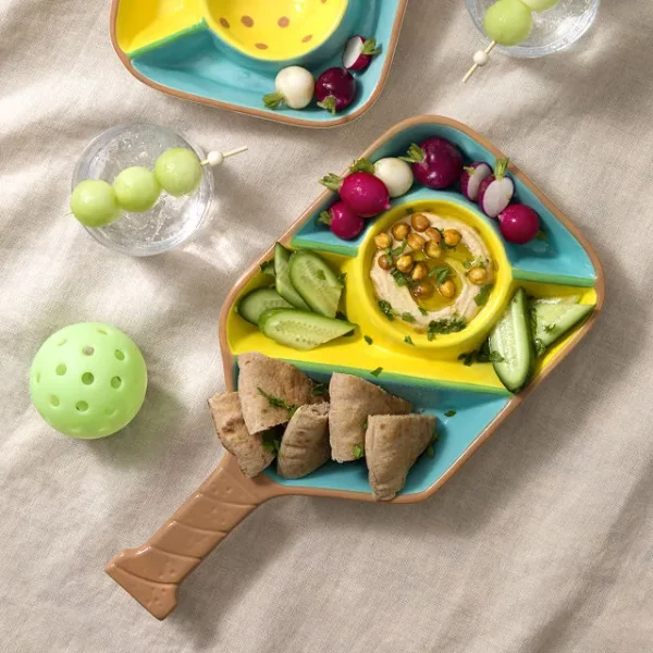 Pickleball Paddle Snack Tray 1