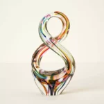 Rainbow Glass Infinity Sculpture 2