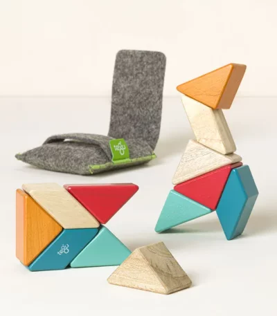 Throw & Go Magnetic Wooden Travel Blocks