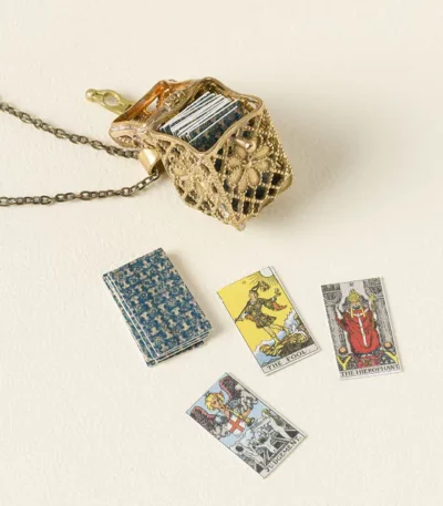 Tiny Tarot Deck Necklace