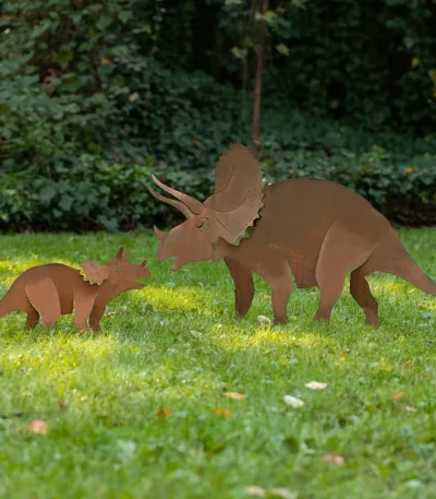 Triceratops Garden Sculpture