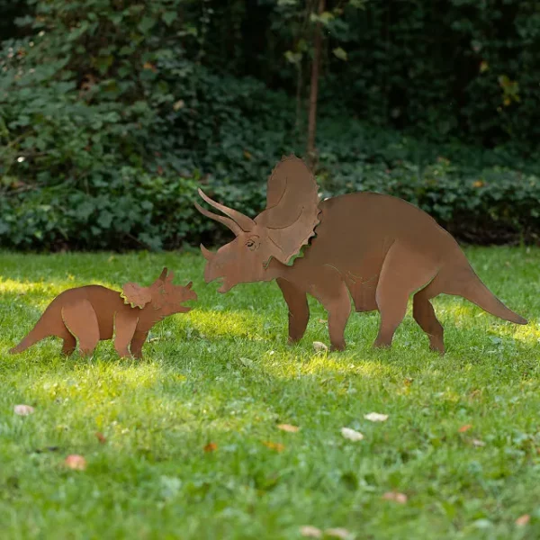 Triceratops Garden Sculpture