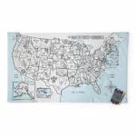 Usa Coloring Tablecloth 2