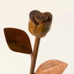 5 Year Anniversary Wooden Rose Sculpture 1