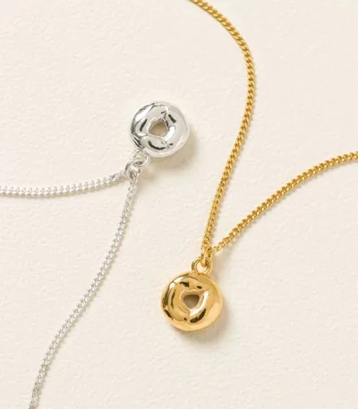 Bagel Charm Necklace