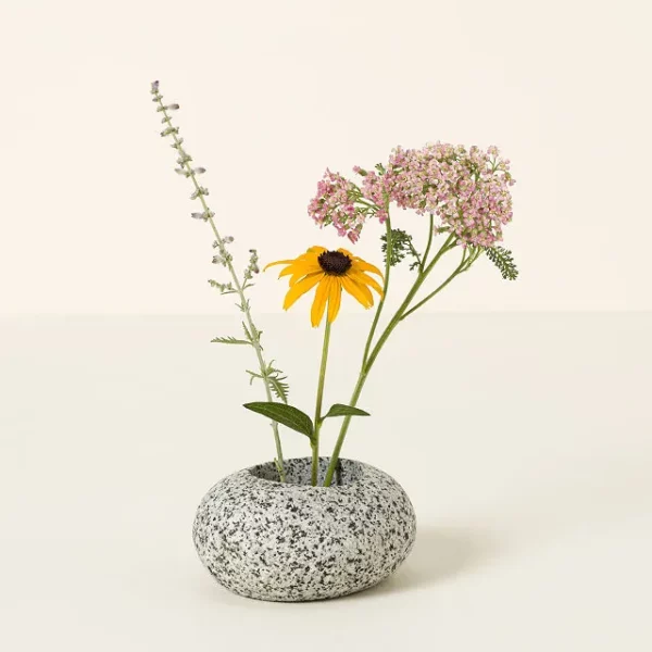 Beach Stone Stem Arranging Vase