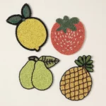 Beaded Fruit Coasters – Set Of 4 2