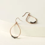 Black Rough Diamond Earrings