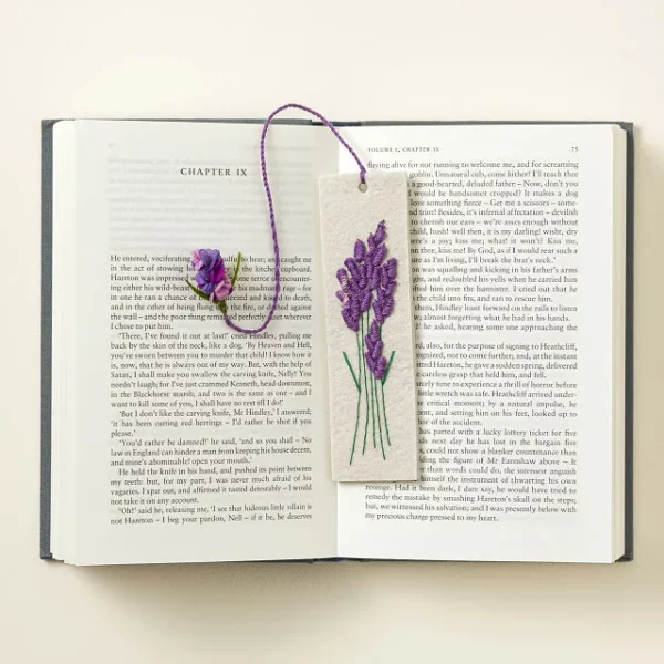 Blooming Lavender Scented Bookmark