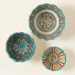 Blue Moroccan Serving Dishes - Set Of 3 1