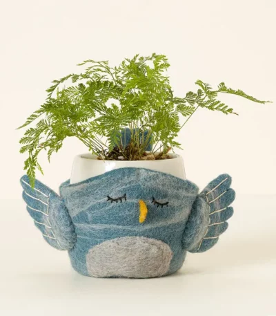 Bluebird Felt Planter