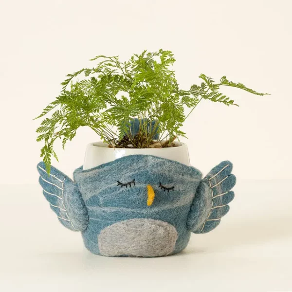 Bluebird Felt Planter