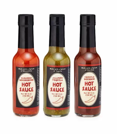 Booze-infused Hot Sauce Trio