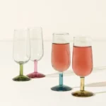 Colored Stem Cordial Glasses – Set Of 4