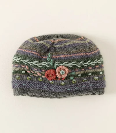 Crochet Flower Beanie