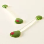 Dirty Martini Cocktail Stirrers - Set Of 2 1