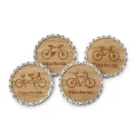 Enjoy The Ride Bike Chain Coaster Set 1