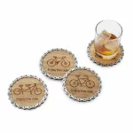 Enjoy The Ride Bike Chain Coaster Set