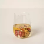 Floral Wine Chilling Stones - Set Of 4 1