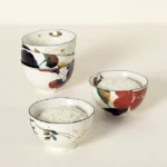 Flowers Of Japan Mino Yaki Bowl Set 2