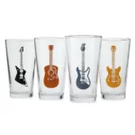 Guitar Glasses - Set Of 4 2