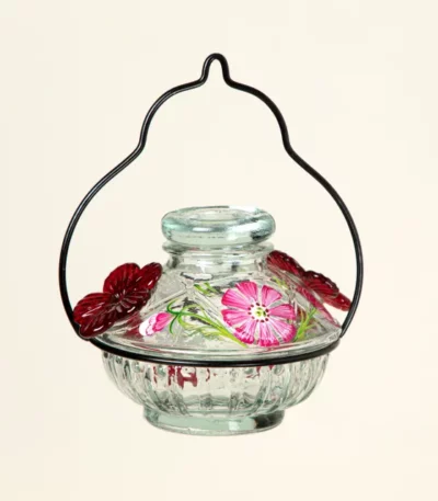 Hand Painted Double Hummingbird Feeder