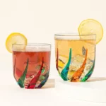 Hand-painted Italian Glasses – Set Of 2