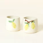 Handmade Ceramic Limoncello Cups - Set Of 2