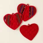 Handwoven Heart Pot Holder