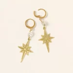 Herkimer Diamond North Star Earrings 1