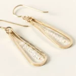 Herkimer Diamond Raindrop Earrings 1