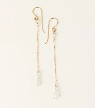 Herkimer Diamond Whisper Earrings​