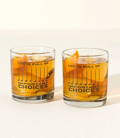 Important Choices Golf Club Glasses - Set Of 2