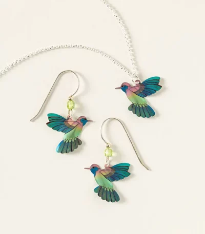 Iridescent Joyous Hummingbird Jewelry