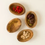 Italian Olivewood Aperitivo Bowls - Set Of 4 1