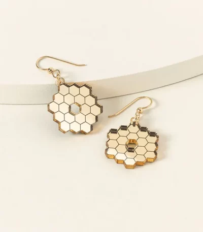 James Webb Telescope Mirror Earrings