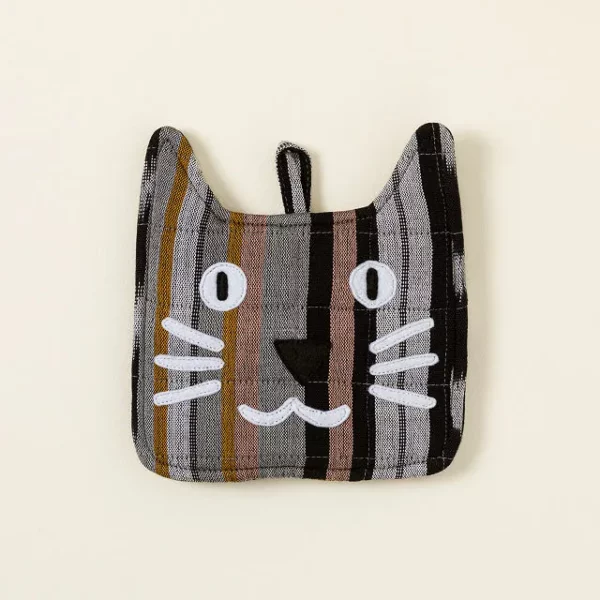 Kitchen Kitten Handwoven Pot Holder