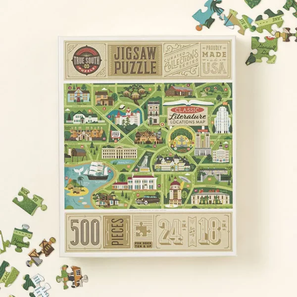 Literary Classics Neighborhood Map Jigsaw Puzzle