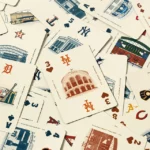 Mlb Stadium Illustration Playing Cards 3