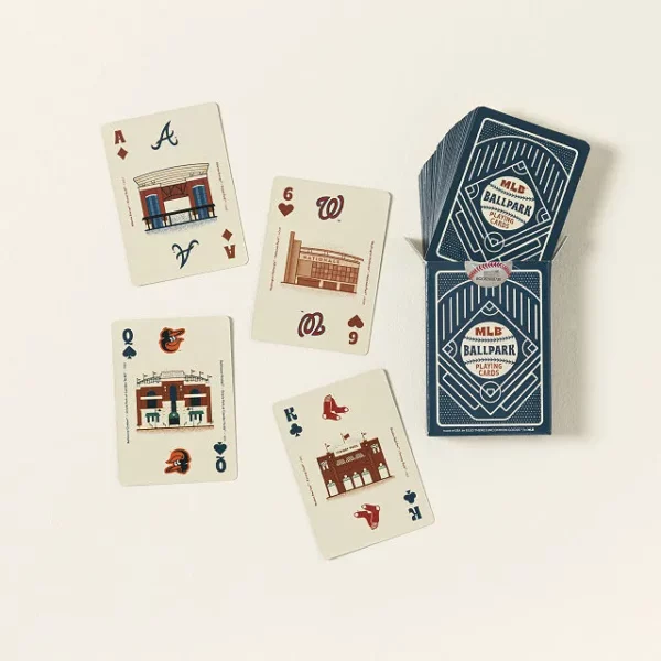 Mlb Stadium Illustration Playing Cards